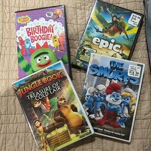 Kids DVDs, brand new, unopened